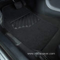 Black Carpet Floor Mat with Driver Heel Pad